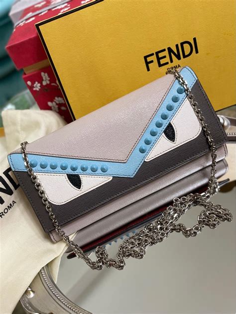 fendi monster long wallet|Fendi wallet on chain monster.